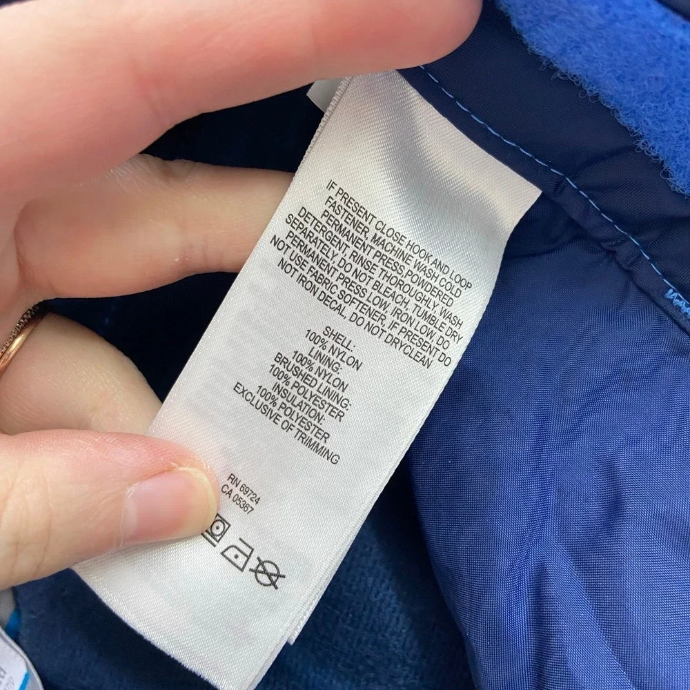 Columbia‎ bugaboo blue fleece lined non-slip Omni-tech ski snow gear pants large